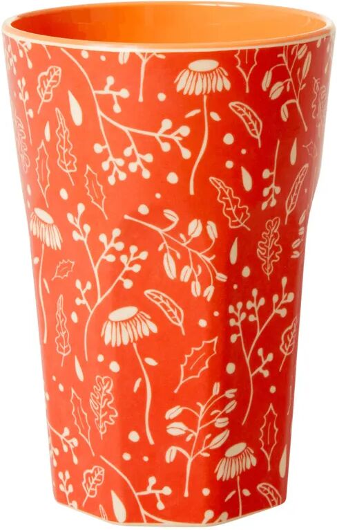 rice Melamin-Becher TALL - FALL PRINT in rot