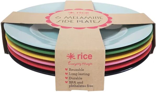 rice Melamin-Teller CHOOSE FAVORITE COLORS 6er-Set