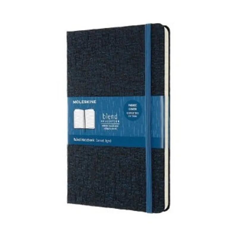 Moleskine Germany Moleskine Notizbuch - Blend Large, A5, Liniert, Fester Stoffeinband, Blau