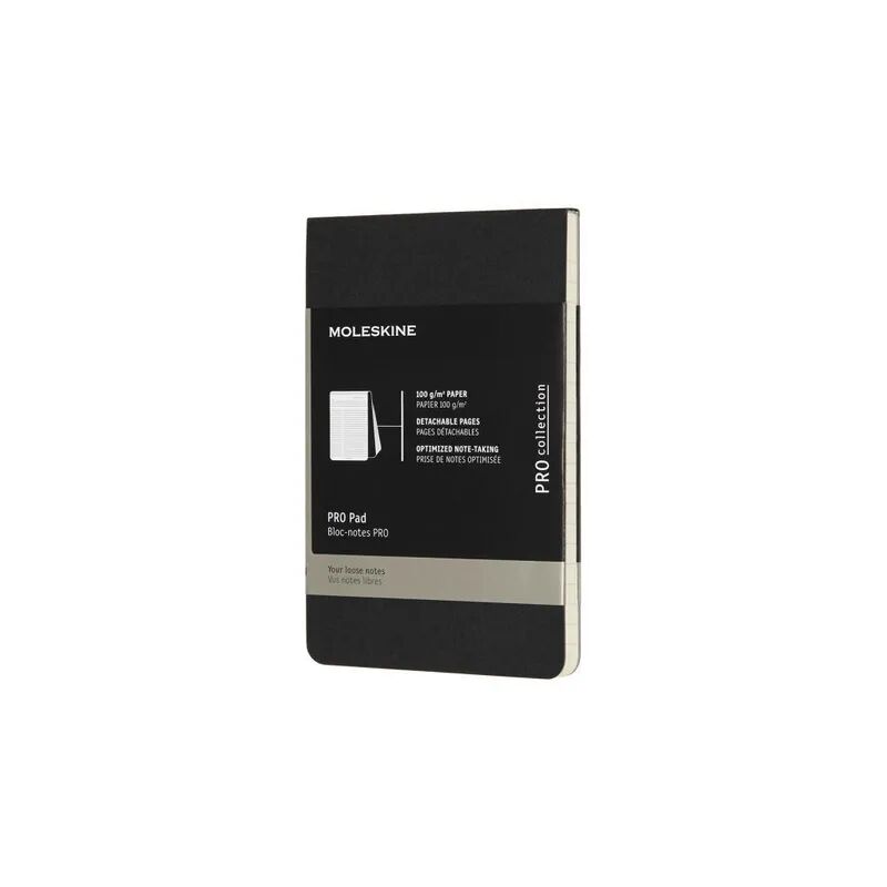 Moleskine Germany Moleskine Professioneller Block Pocket/A6, Liniert, Soft Cover, Schwarz