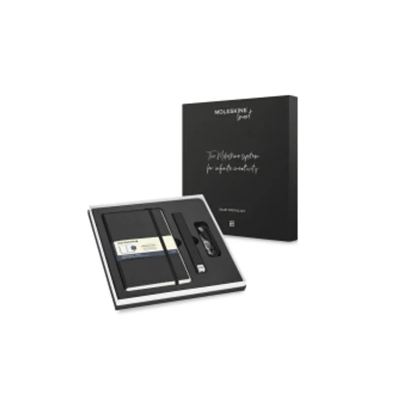 Moleskine Germany Moleskine Smart Writing Set Ellipse Paper Tablet L/A5, Punktraster, Schwarz +...