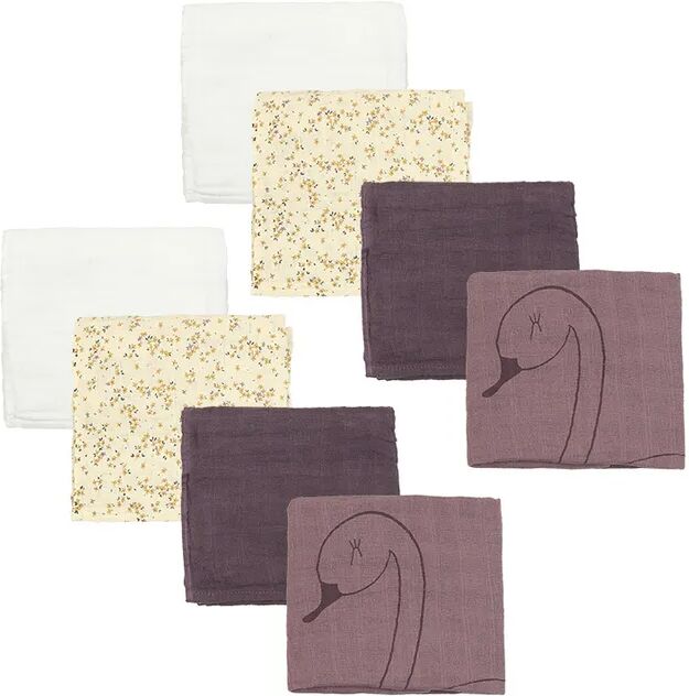 pippi Mullwindel SOFT MUSLIN (65x65cm) 8-teilig in mauve shadow