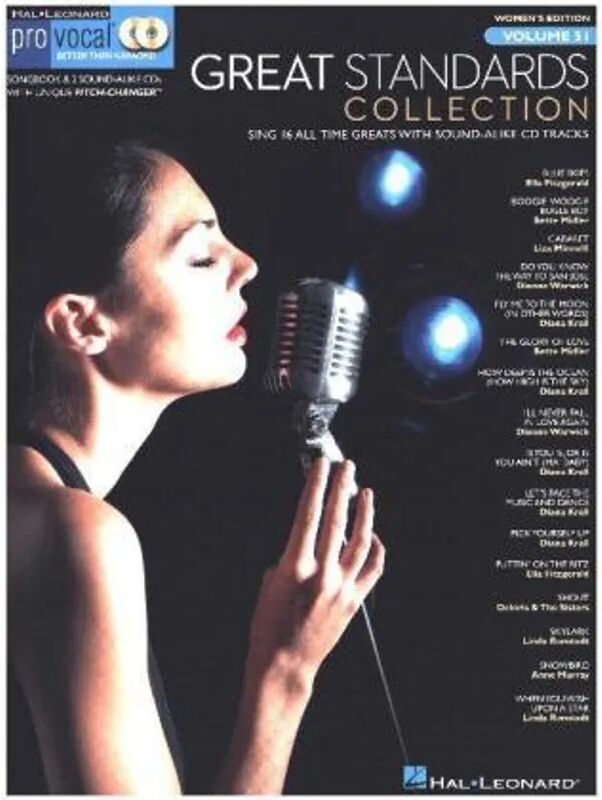 Bosworth Musikverlag Pro Vocal Women's Edition - Great Standards Collection, w. 2 Audio-CDs