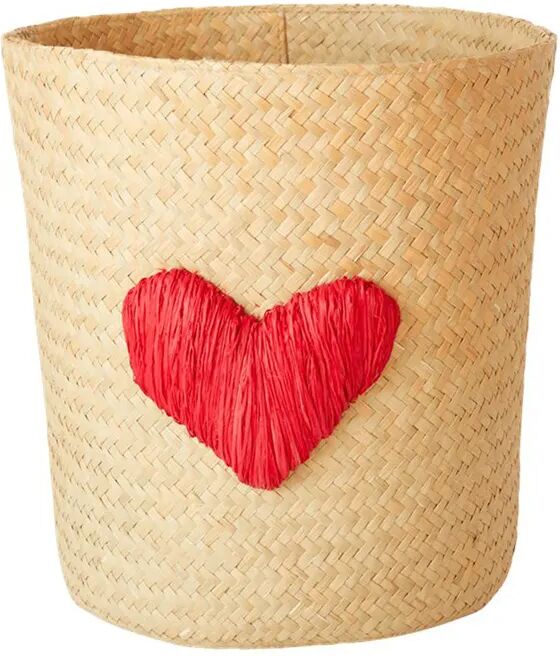 rice Raffia-Korb HEART (26x26x26) in natur