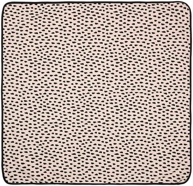 zoolaboo Schmusedecke CRAZY DOTS (80x80) in rosa/schwarz