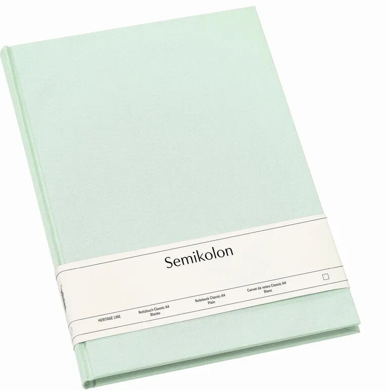 Semikolon Notizbuch Classic A4 blanko moss