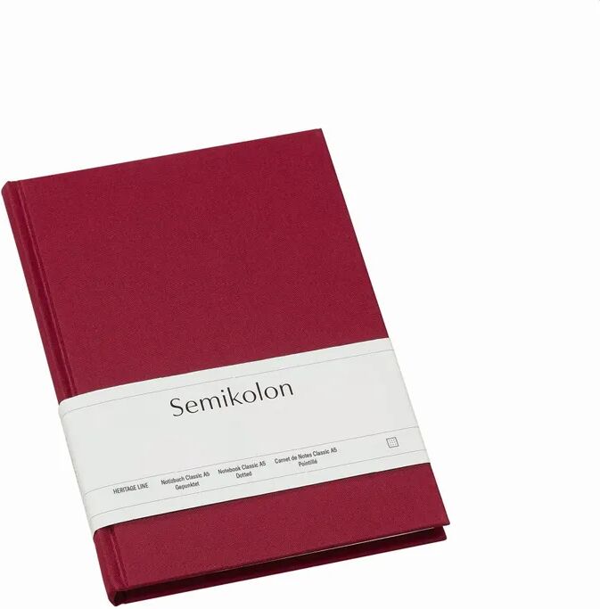 Semikolon Notizbuch Classic A5 dotted burgundy