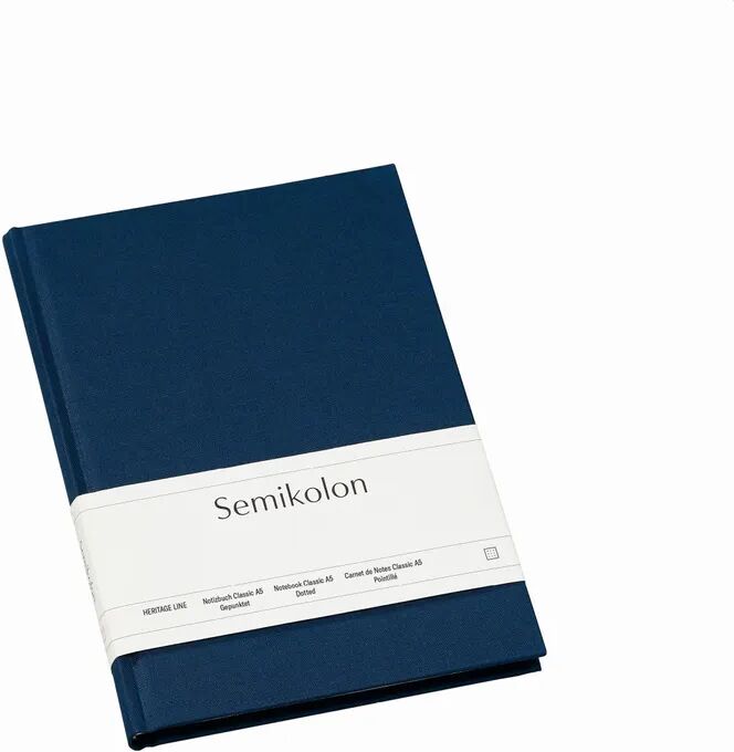 Semikolon Notizbuch Classic A5 dotted marine