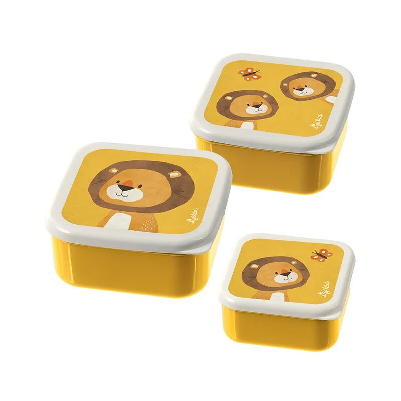 Sigikid Snackbox LÖWE 3er-Pack in orange