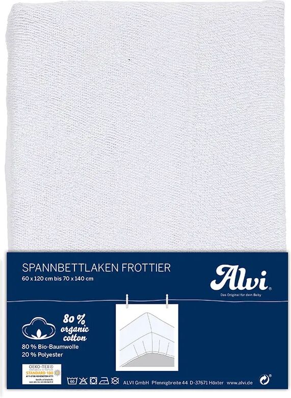 Alvi® Spannbettlaken LITTLE BED (70x140) aus Frottee in weiß