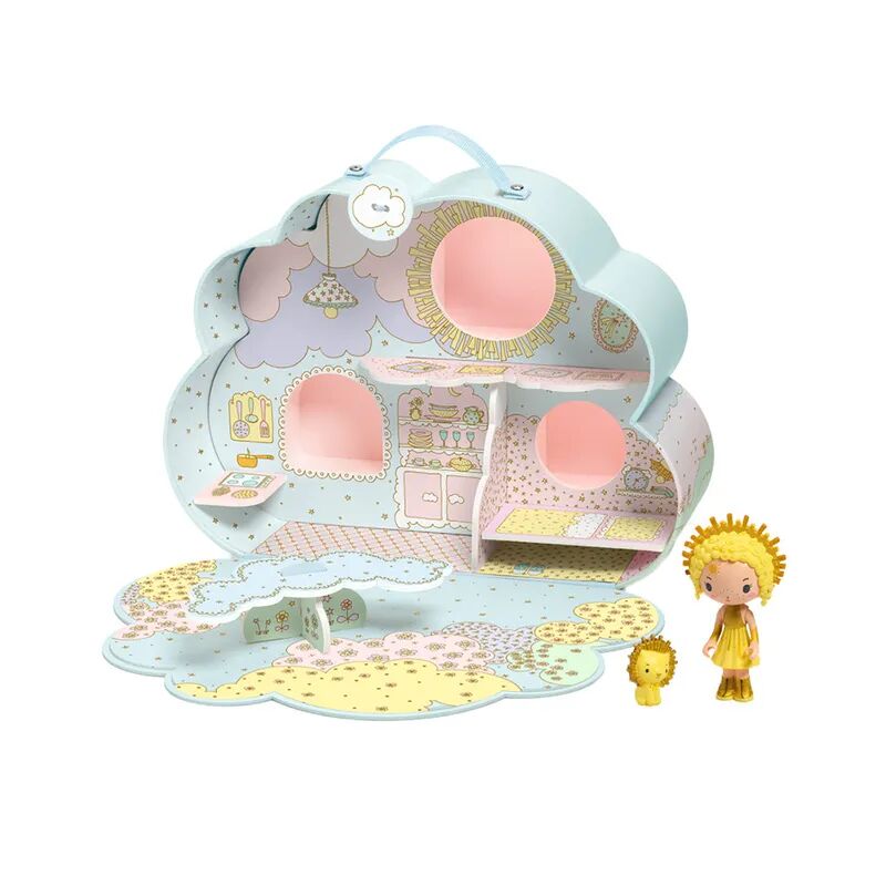 Djeco Tinyly Puppenhaus SUNNY & MIA HAUS mit 2 Figuren