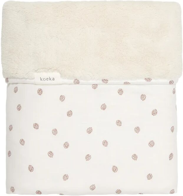 Koeka Wende-Babydecke PLÜSCH OAKY (75x100) in warm white