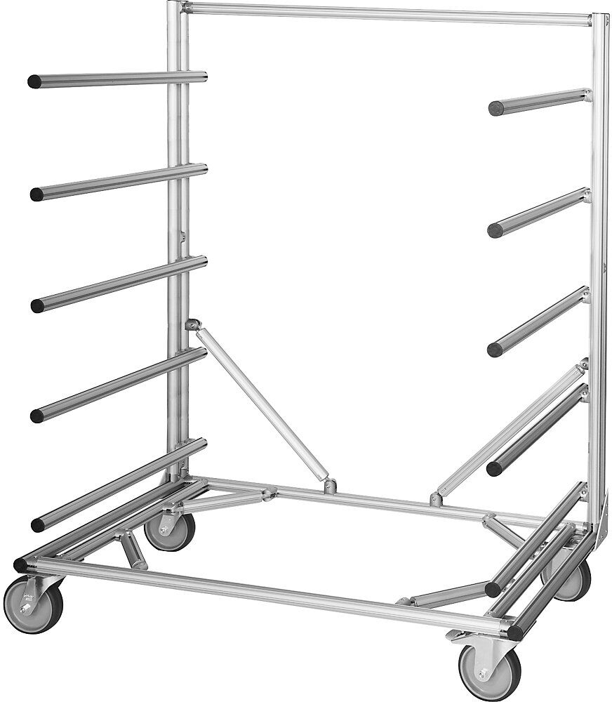 Hordenwagen MULTI RACK aus Alu-Profil LxBxH 1380 x 800 x 1800 mm ab 1 Stk