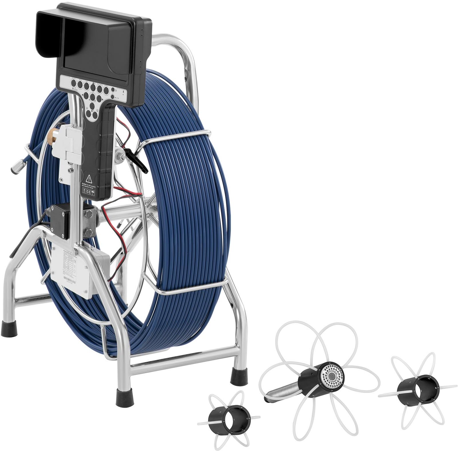 Steinberg Rohrkamera - 60 m - 42 LED - 7" TFT-Farbbildschirm