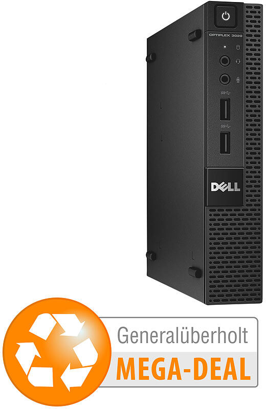 Dell Optiplex 3020 Micro, Core i5, 8 GB, 256 GB SSD (generalüberholt)