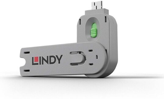 Lindy 40421 USB Port Schlüssel, GRÜN