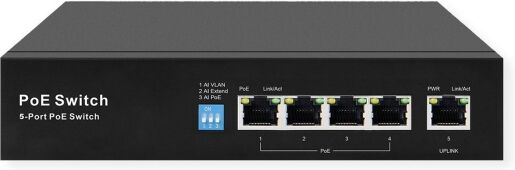 Value PoE+ Fast Ethernet Switch, 4x RJ45 (PoE) Port