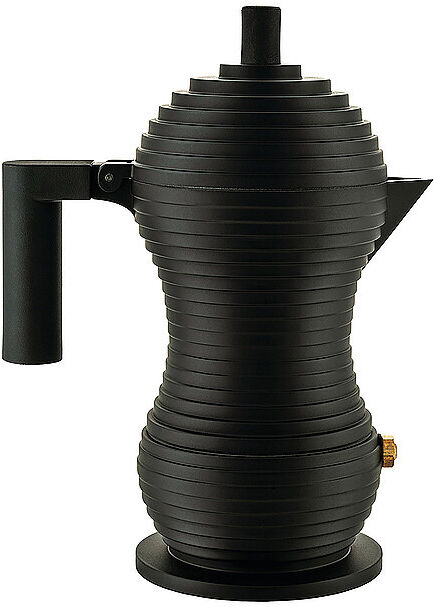 Alessi Espressomaschine Pulcina Black Alu/Schwarz 1 Tasse schwarz   MDL02/1 BB