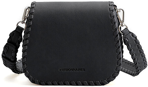 LES VISIONNAIRES Ledertasche - Schultertasche Valentina schwarz   Damen   VALENTONA GRAIN