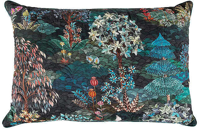 PIP STUDIO Zierkissen gefüllt Pip Garden 45x70cm Dark Blue blau   225533