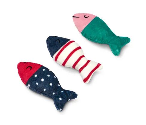 Tchibo Katzenspielzeug »Fische« - Tchibo - Mehrfarbig Polyurethan