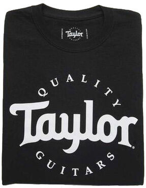 Taylor Basic Black Aged Logo Tshirt L