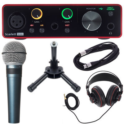 Focusrite Scarlett Solo 3rd Podcast Set