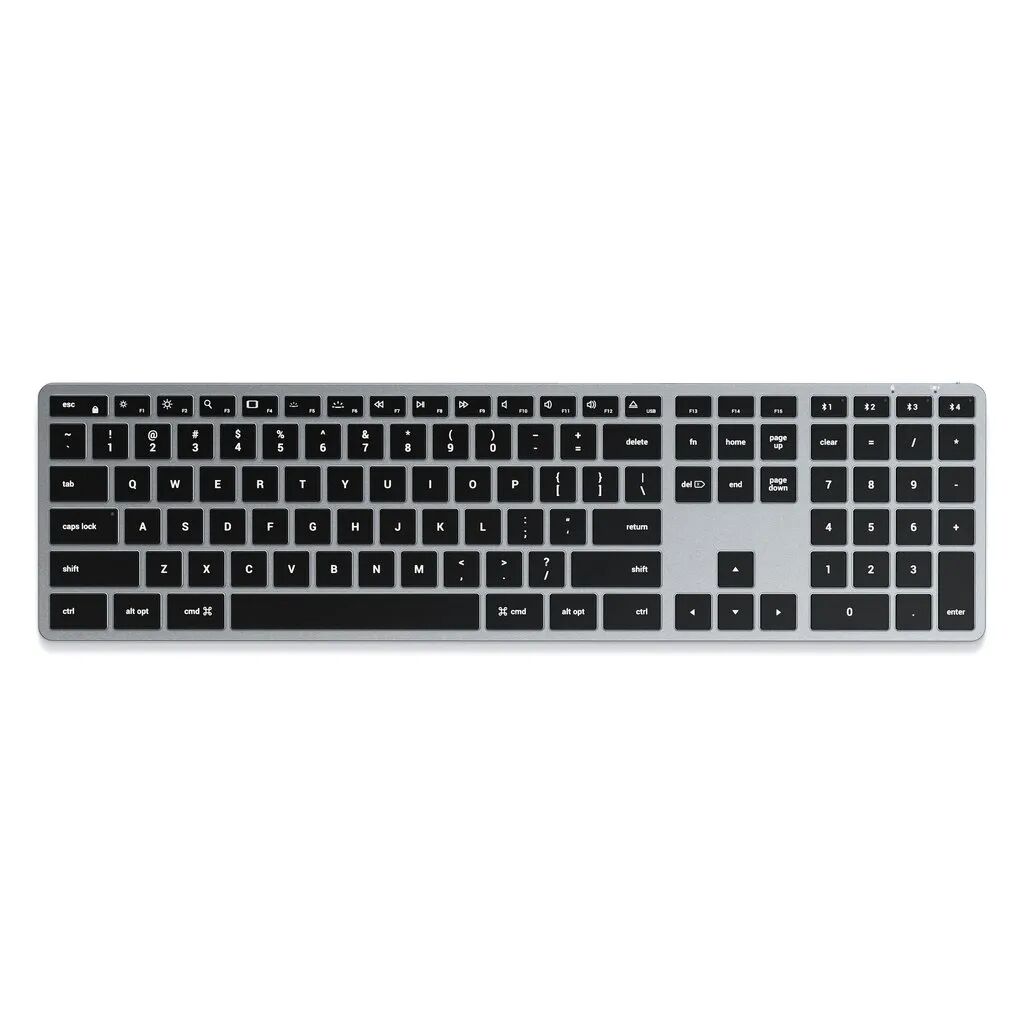 Satechi Bezdrátová klávesnice pro Mac - Satechi, Slim X3 Backlit Keyboard SpaceGray