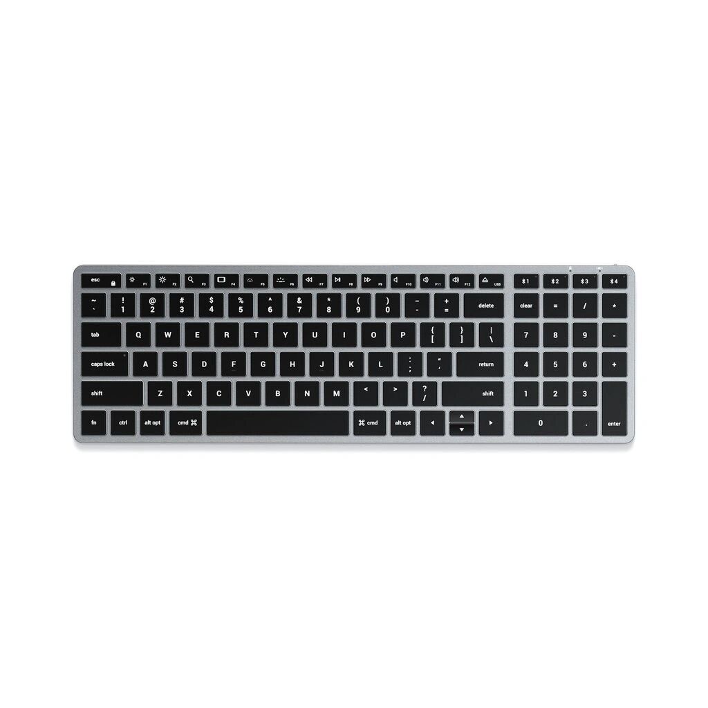 Satechi Bezdrátová klávesnice pro Mac - Satechi, Slim X2 Backlit Keyboard SpaceGray