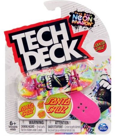 Techdeck FINGERBOARD TECHDECK SANTA CRUZ SCR.NEON - růžová - univerzální