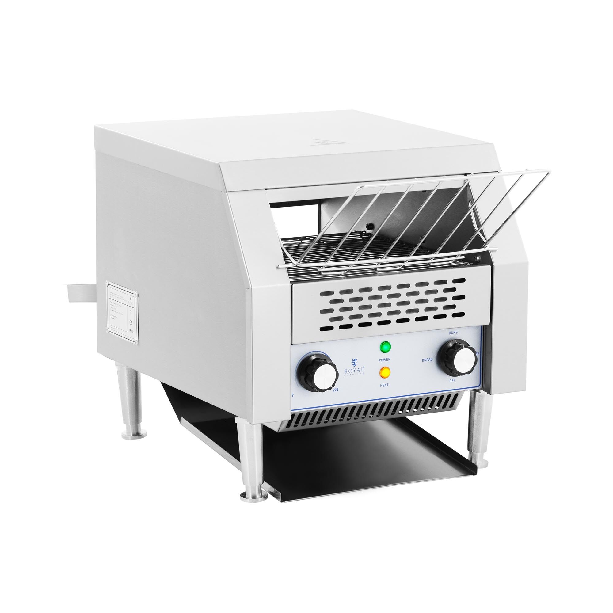 Royal Catering Průběžný toaster – 2 200 W- Royal Catering – 3 funkce RC-CT001
