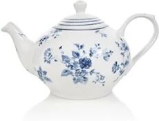 Laura Ashley Rose theepot 1,6 liter - Donkerblauw