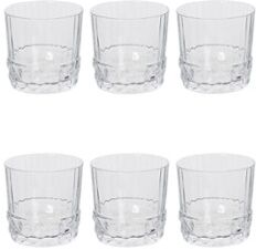 Bormioli Rocco America '20s whiskeyglas 30 cl set van 6 - Transparant