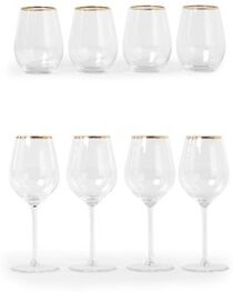 Royal Leerdam Skylen glas set van 8 - Transparant