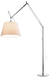 Artemide Tolomeo Mega Terra vloerlamp met dimmer aluminium - Crème