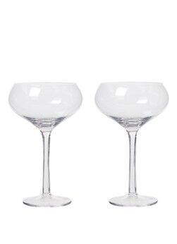 Sagaform Saga champagnecoupe 27 cl set van 2 - Transparant