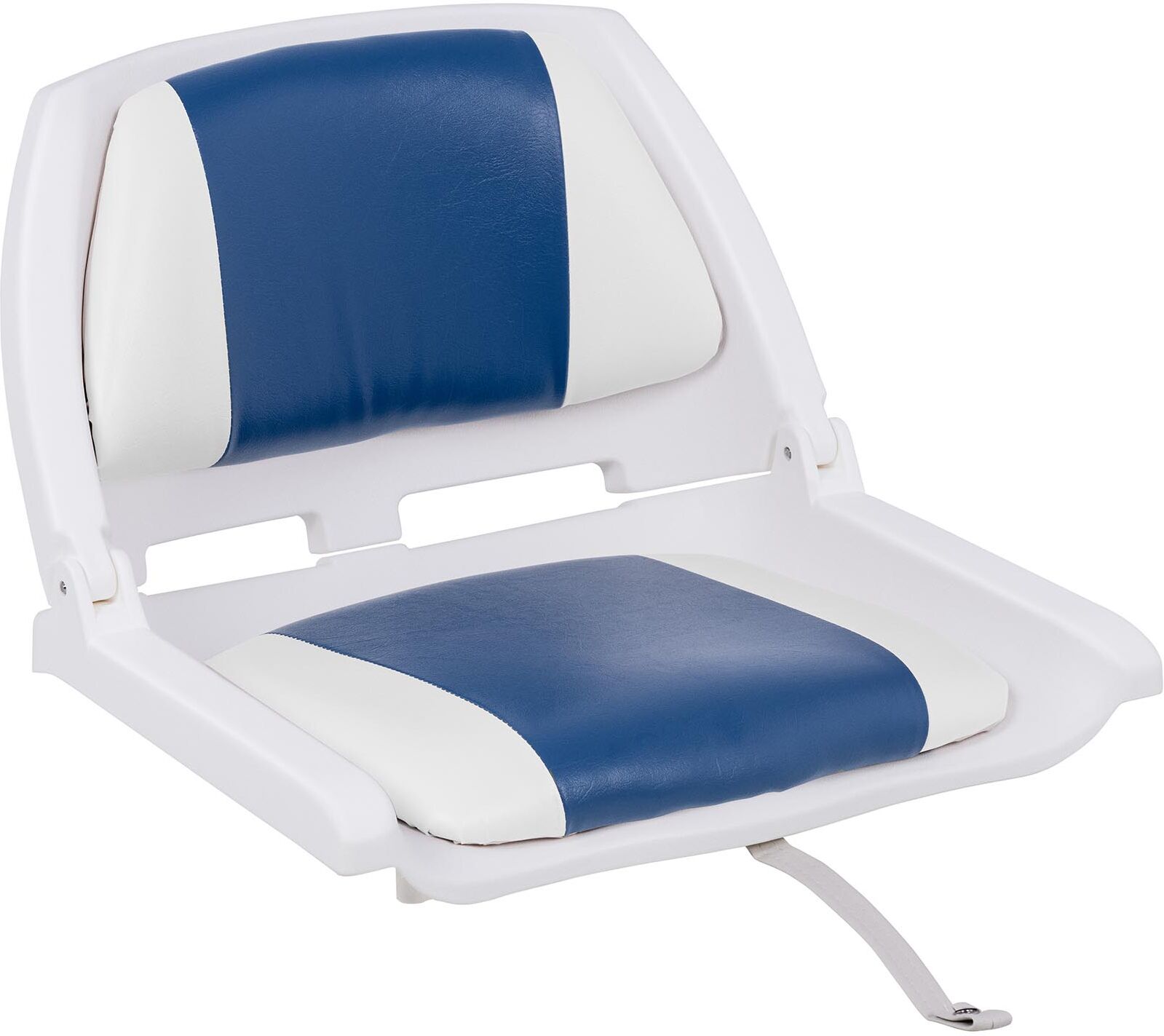 MSW Bootstoel - 45x51x38 cm - Wit Blauw MSW-MBS-04