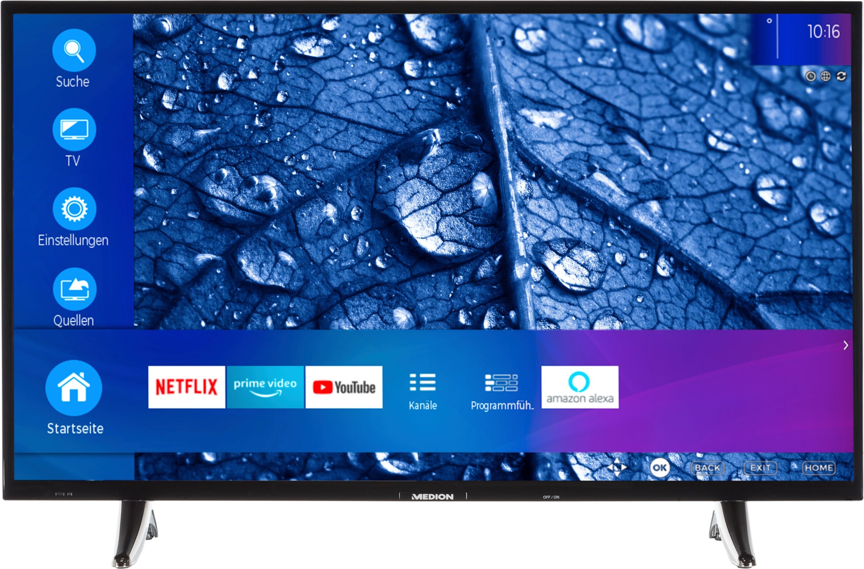 MEDION LIFE P13911 Smart-TV  39 inch  HD Display  DTS Sound  PVR ready  Bluetooth  Netflix  Amazon Prime Video