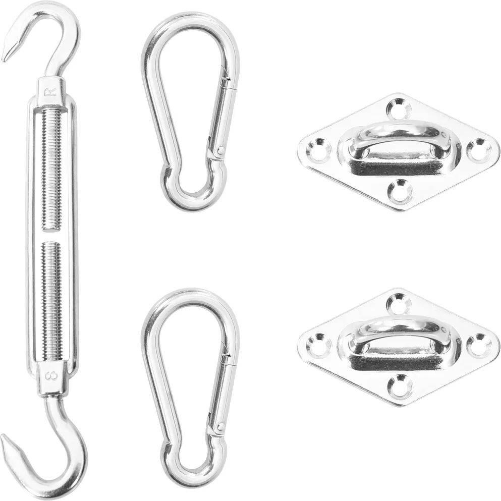 vidaXL 5-delige Zonnescherm montagekit roestvrij staal