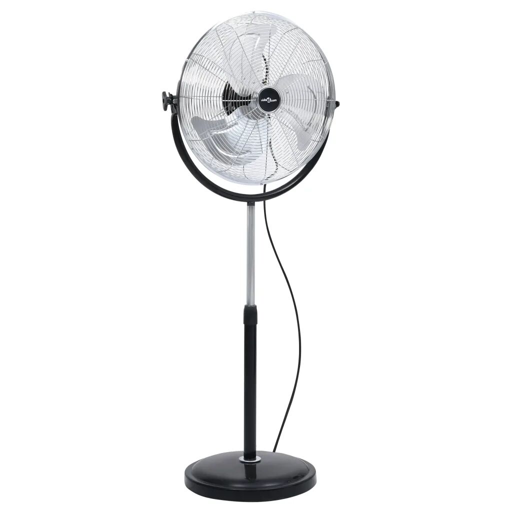 vidaXL Statiefventilator met kantelkop 3 snelheden 100 W 45 cm chroom