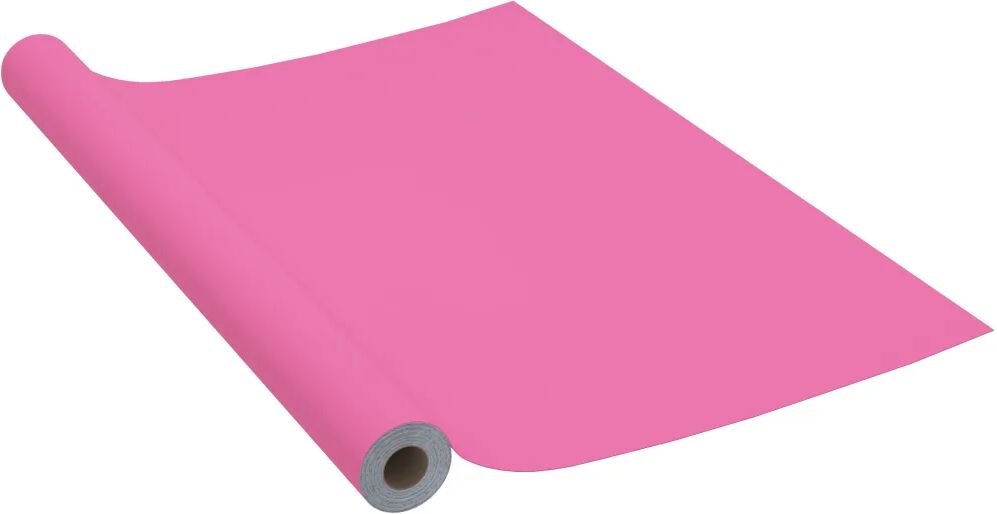 vidaXL Meubelfolie zelfklevend 500x90 cm PVC hoogglans roze