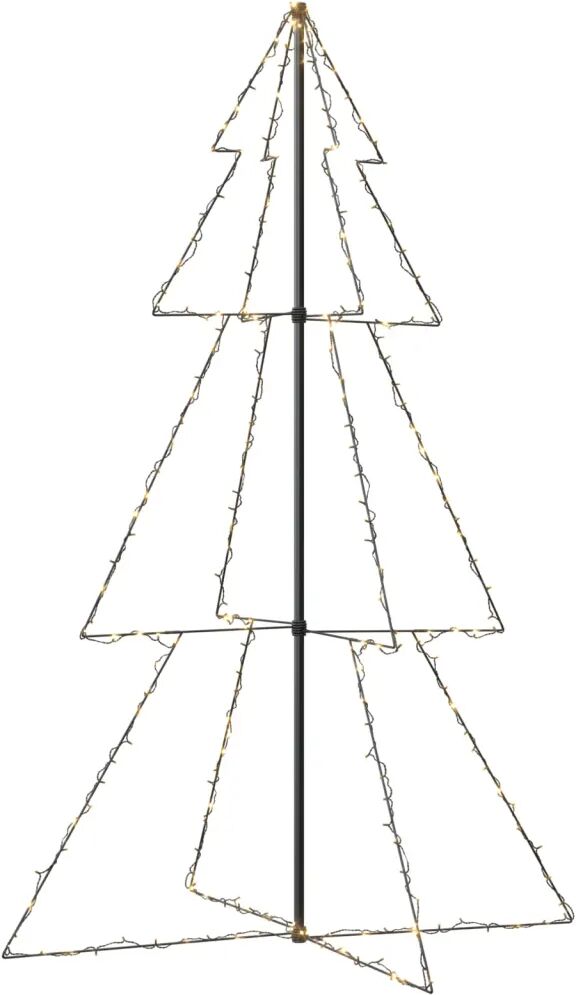 vidaXL Kegelkerstboom 240 LED's binnen en buiten 118x180 cm