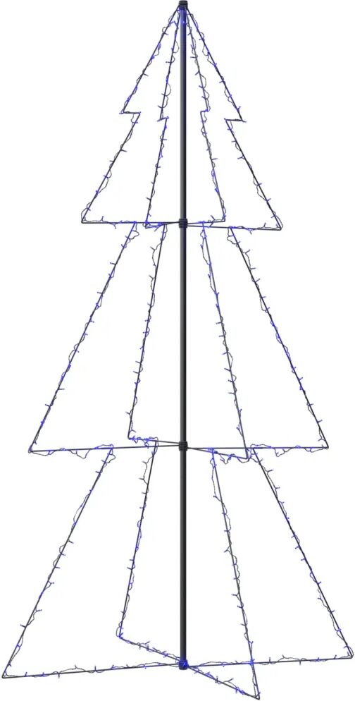 vidaXL Kegelkerstboom 300 LED's binnen en buiten 120x220 cm