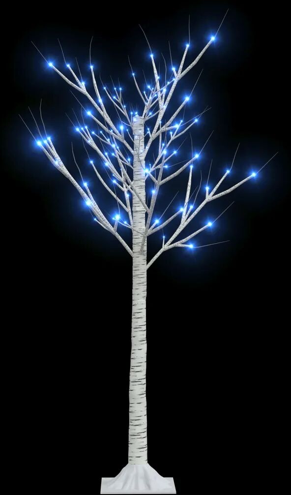 vidaXL Kerstboom wilg met 120 LED's binnen en buiten 1,2 m blauw