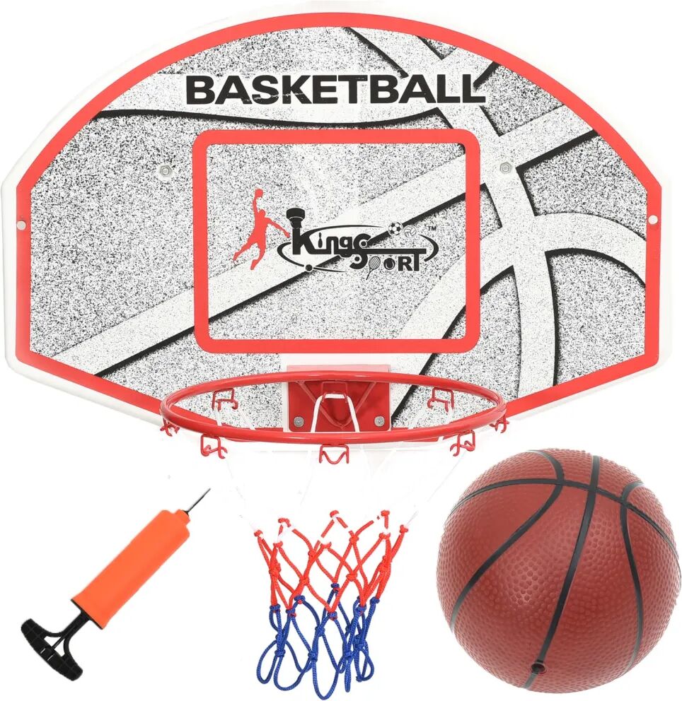 vidaXL 5-delige Basketbalset wandmontage 66x44,5 cm