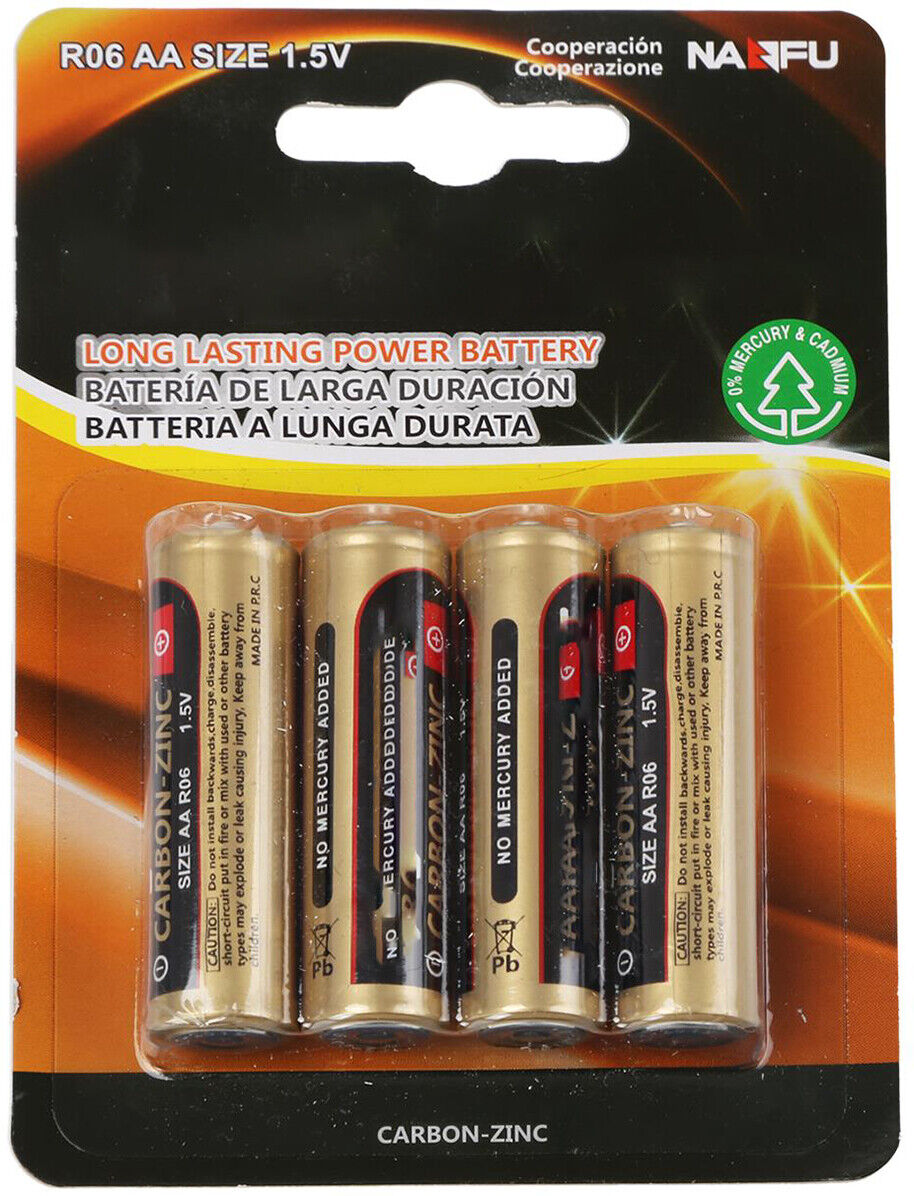 BES LED Batterij - Aigi Azo - AA/LR06 - 1.5V - Alkaline Batterijen - 4 Stuks