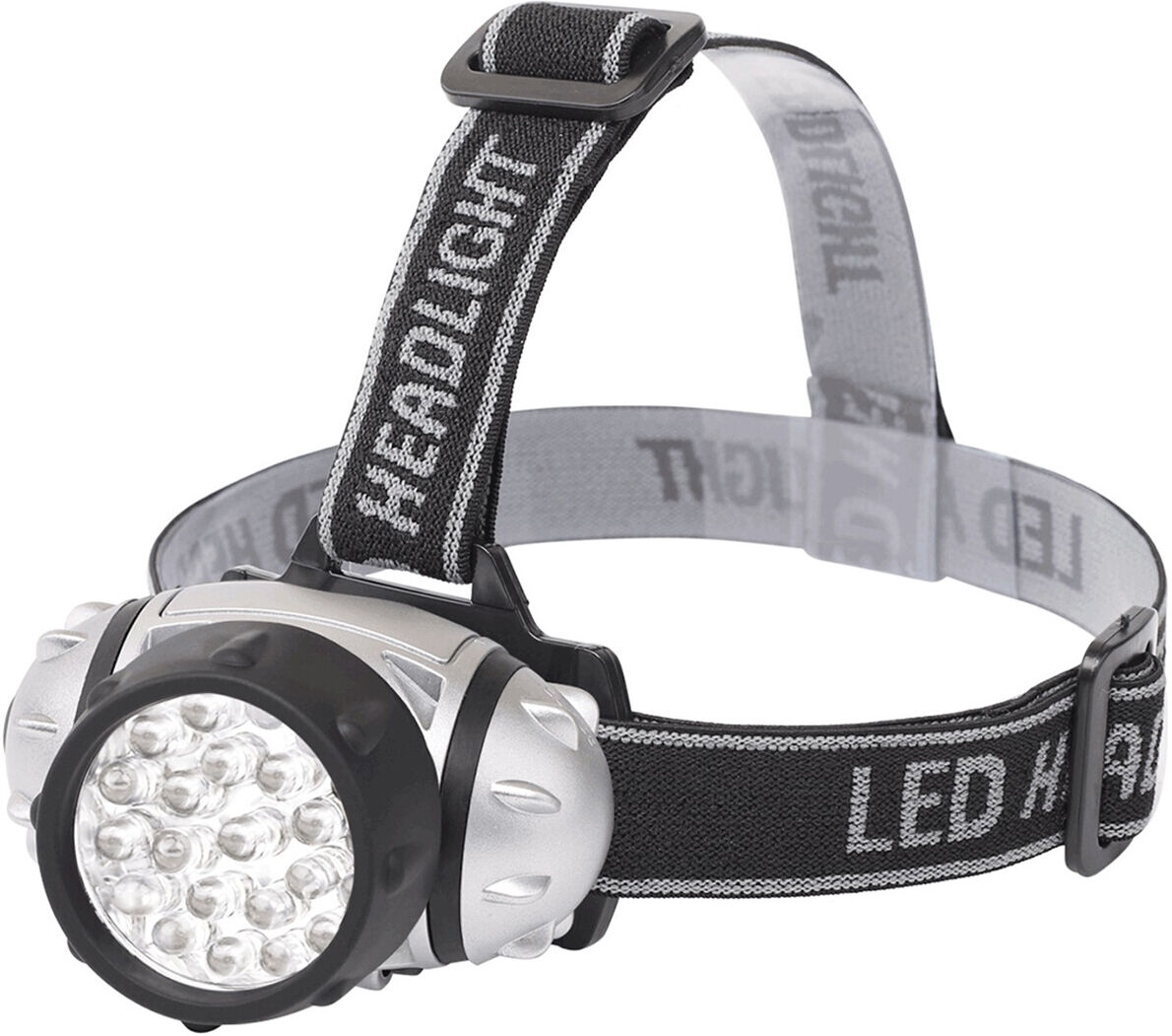 BES LED LED Hoofdlamp - Aigi Slico - Waterdicht - 50 Meter - Kantelbaar - 23 LED's - 1.1W - Zilver   Vervangt 9W