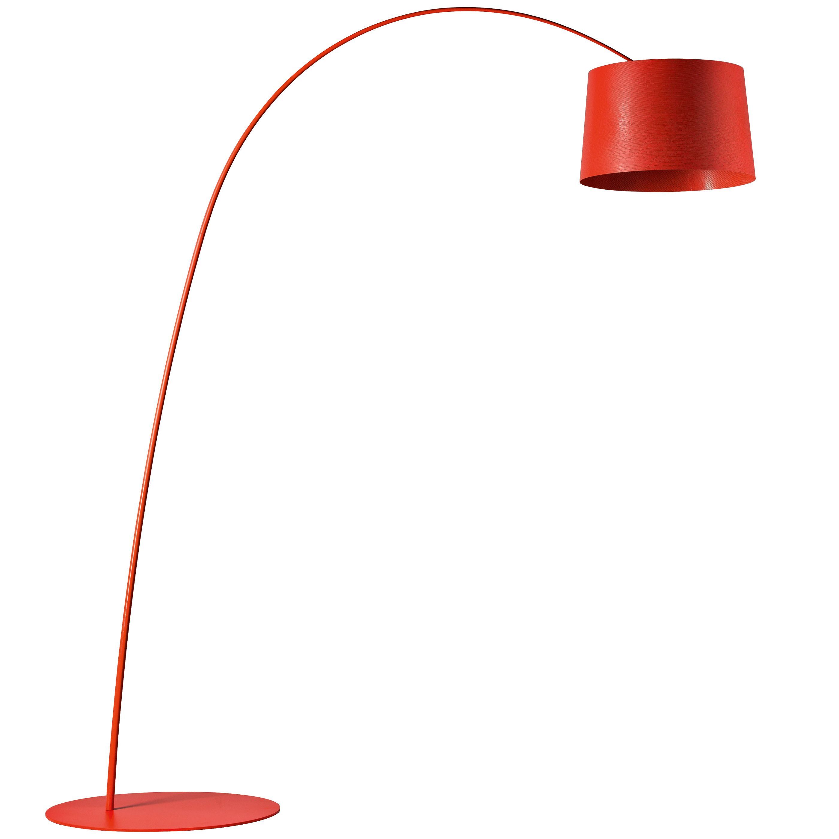 Foscarini Twiggy booglamp LED karmozijn