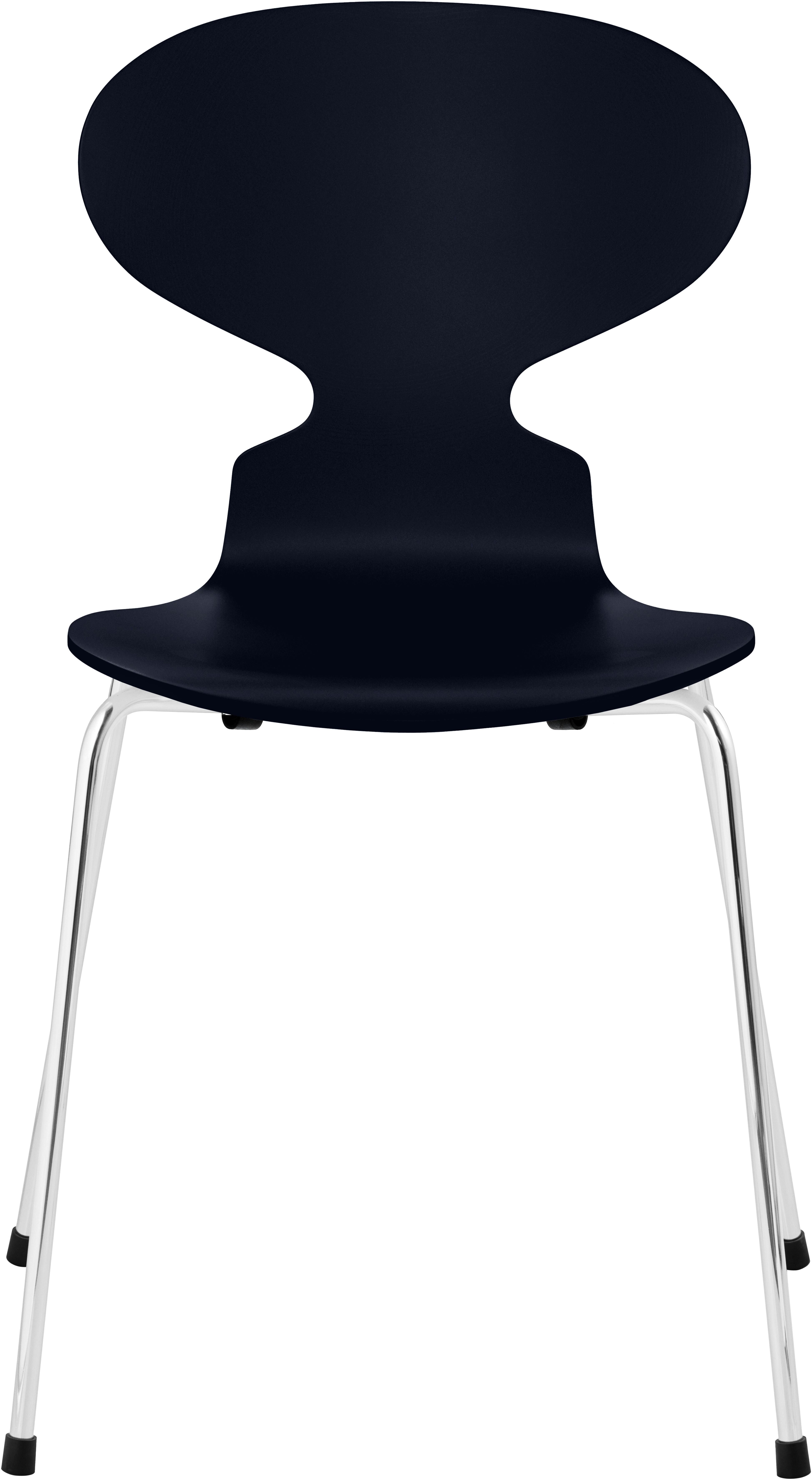 Fritz Hansen Ant eetkamerstoel chroom eiken midnight blue