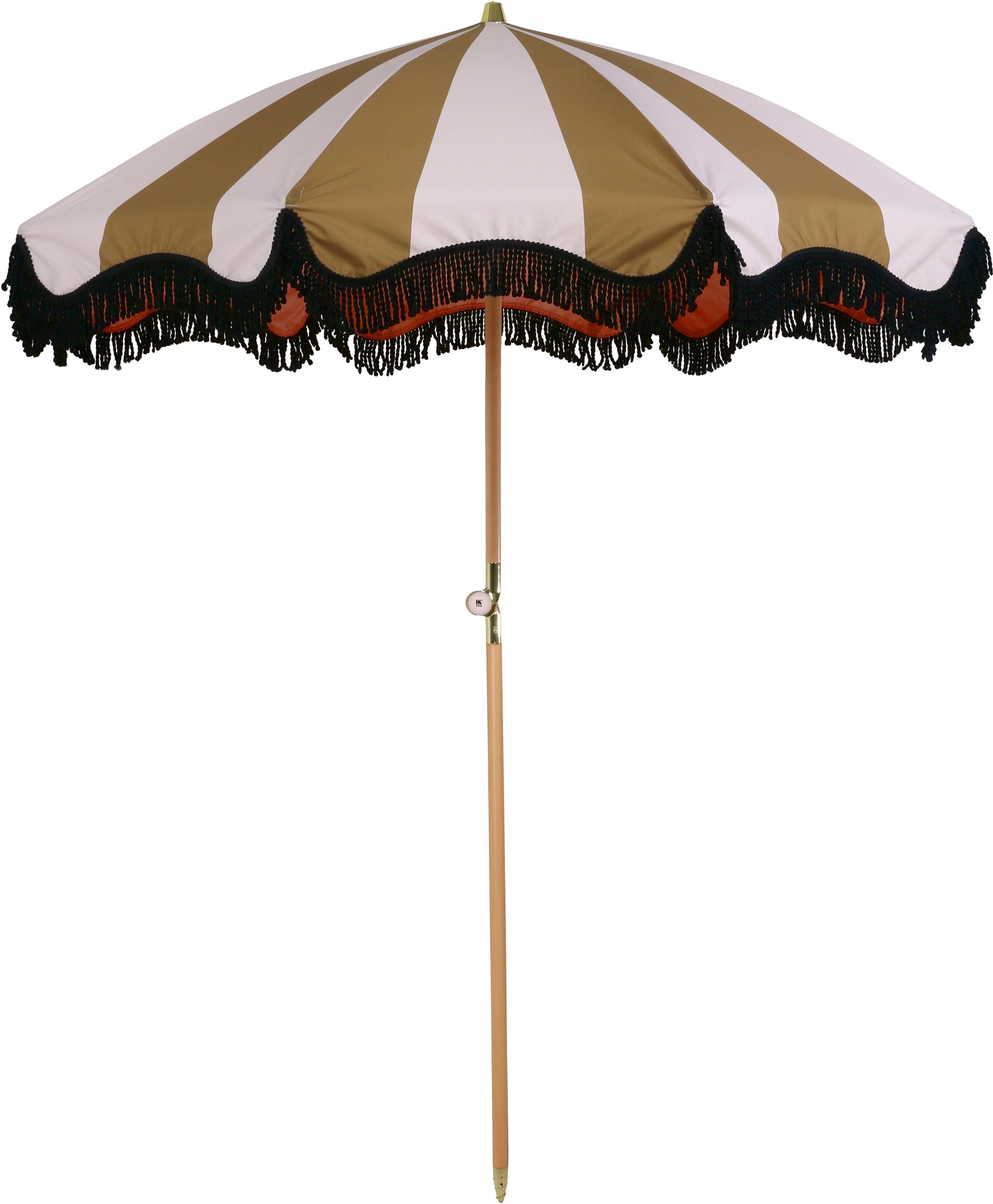 HKliving Beach parasol classic nude/mustard